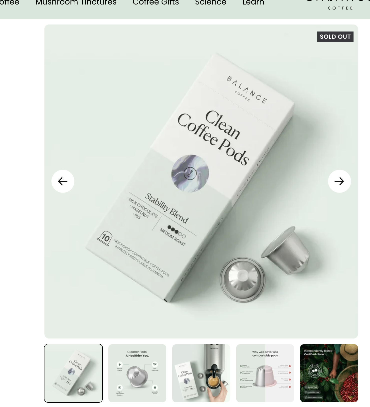 Pods on sage surface - overhead shot